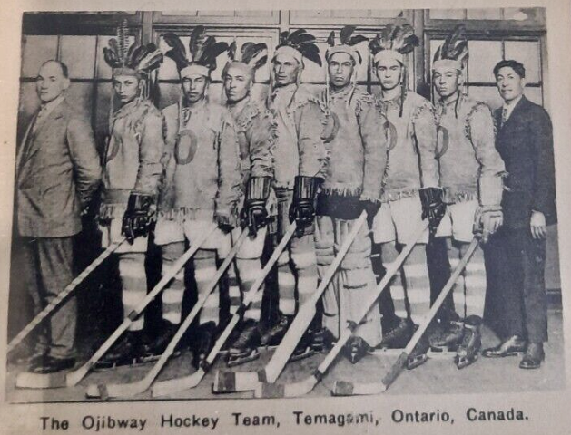 Ojibway Indian Hockey Team 1928