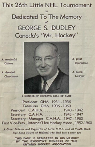 George S. Dudley - Ontario Hockey Association / OHA History