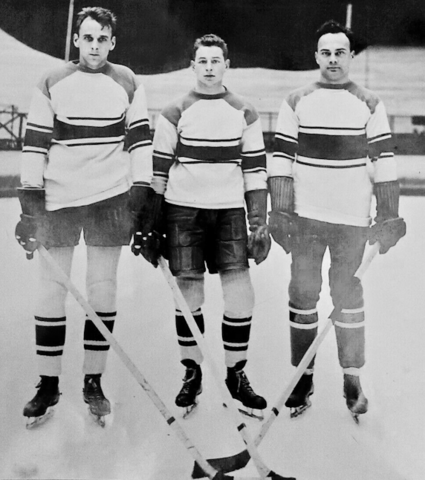 Larry Sanford, Channing Hillard, "Ding" Palmer 1933 Massachusetts Rangers