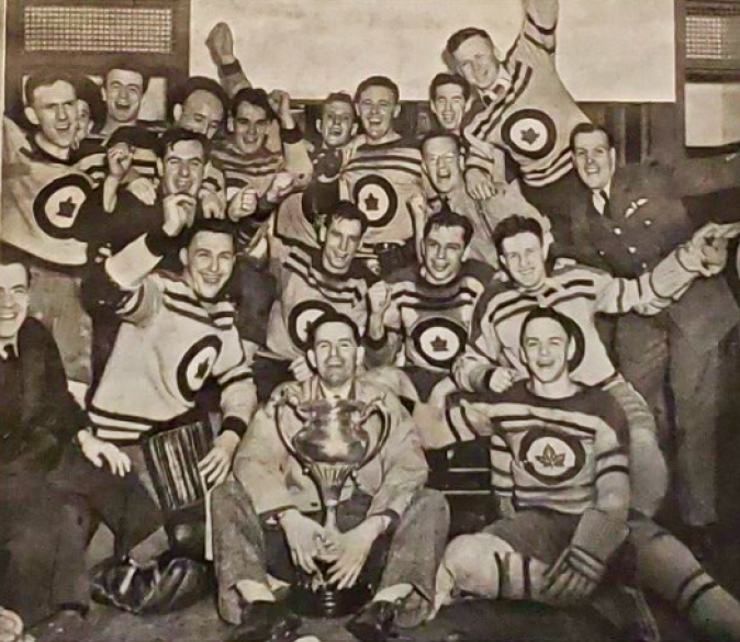 The Montreal 1942 Painted Hockey Stick