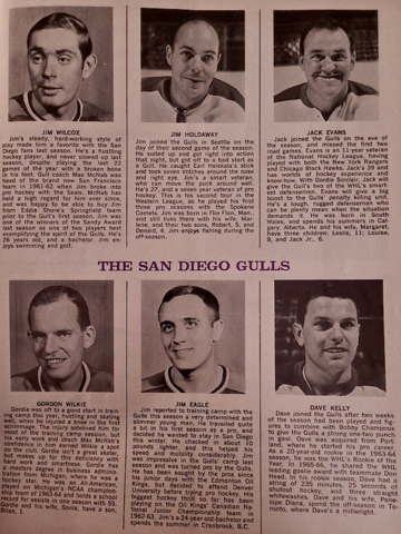 Jim Wilcox, Jim Holdaway, Jack Evans, Gordon Wilkie, Jim Eagle, Dave Kelly 1968