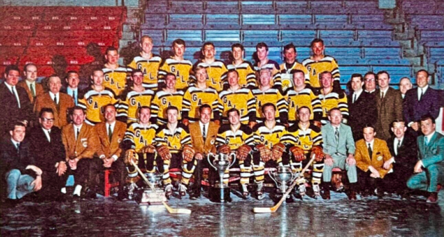 Galt Hornets 1969 Allan Cup Champions and G. P. Bolton Memorial Trophy Winners