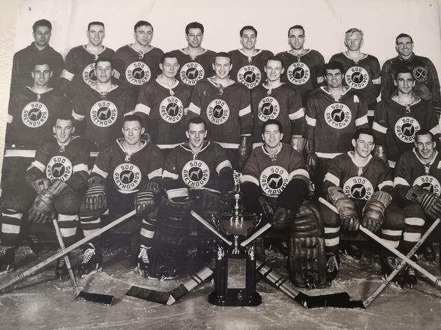 Soo Greyhounds 1955 Northern Ontario Senior Hockey Champions