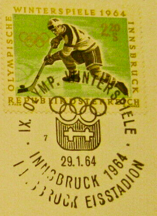 Hockey Stamp 1964 Innsbruck Winter Olympics Hockey