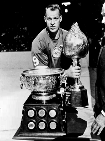 Gordie Howe Art Ross Trophy Winner 1963 Hart Memorial Trophy Winner