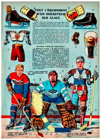 L'Equipement Hockey Sur Glace 1963