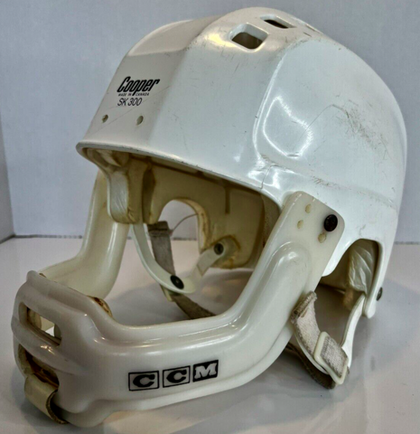 Vintage Hockey Helmet Cooper SK300 with CCM Jaw Guard