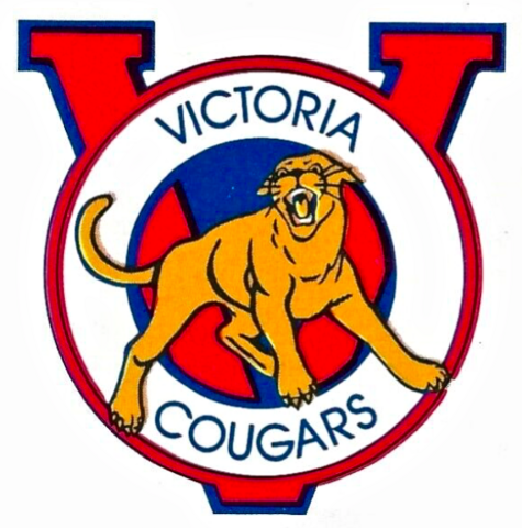 Victoria Cougars Logo 1989