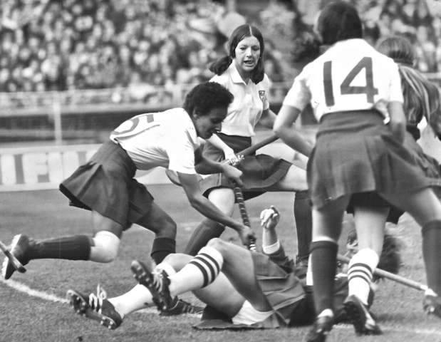 Rosie Sykes 1st Black Woman Hockey player for England takes on USA at Wembley