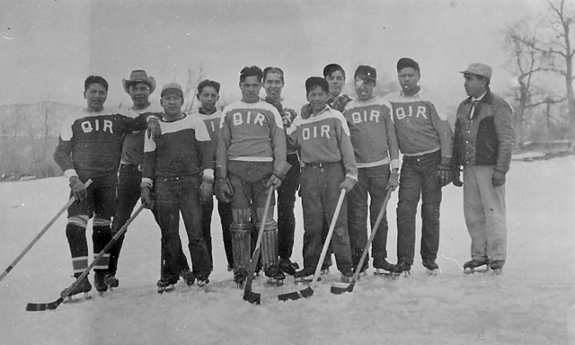 First Nations Hockey Team 1920-30s Quilchena Indian Reserve Hockey Team