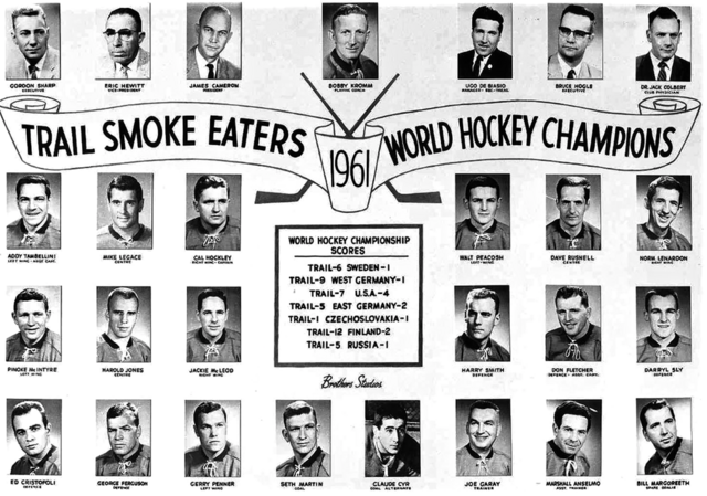 Trail Smoke Eaters 1961 World Hockey Champions
