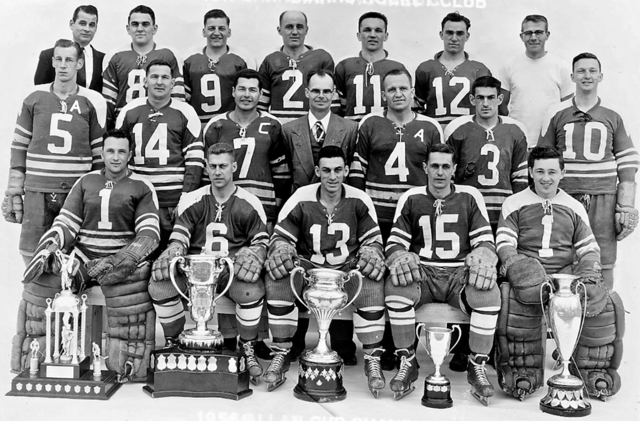 Vernon Canadians 1956 Savage Cup, Patton Cup and 1956 Allan Cup Champions