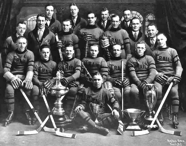 Trail Hockey Club 1928 Savage Cup, McBride Cup and Daily News Cup Champions