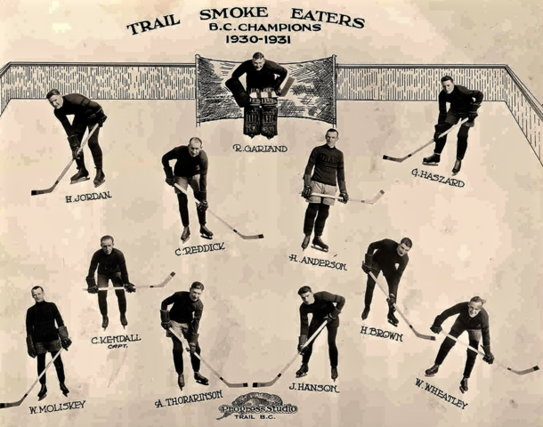 Trail Smoke Eaters 1931 Savage Cup Champions