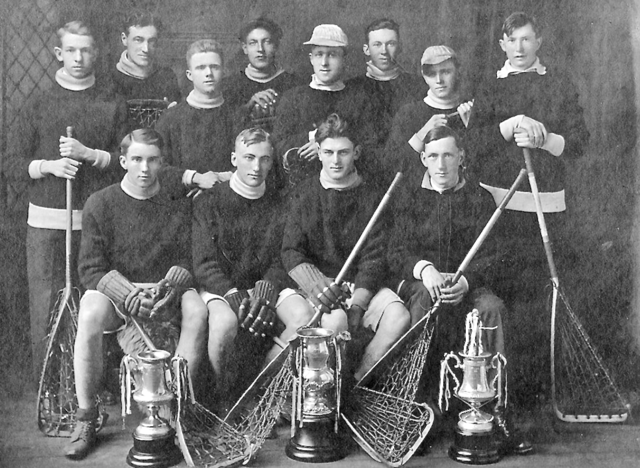 Armstrong Shamrocks Lacrosse Team 1919 Shaw Cup Champions