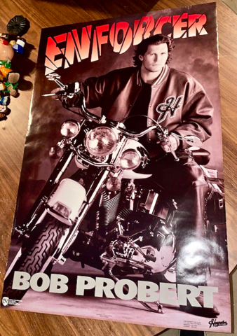 Bob Probert Enforcer Poster 1994 Hespeler