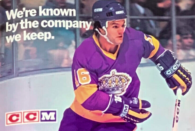 Marcel Dionne of Los Angeles Kings 1980 CCM Hockey Ad