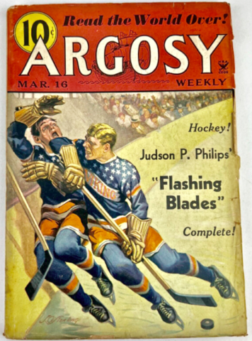 Flashing Blades - March 16, 1935 ARGOSY Weekly Cover