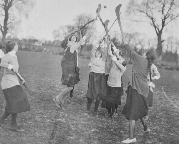 Terenure Ladies Camogie Team preparing for 1924 Tailteann Games
