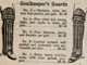 Antique Goalie Pads Ad 1903 Goaltender Pads History
