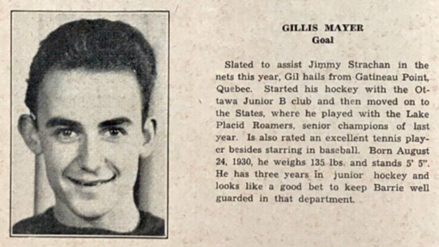 Gil Mayer 1947 Barrie Flyers