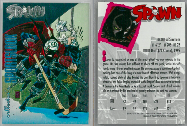 Spawn Hockey Card 1994 Spawn Collector's Sportslook