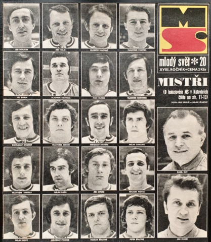 Czechoslovakia National Hockey Team 1976 Československá Hokejová Reprezentace