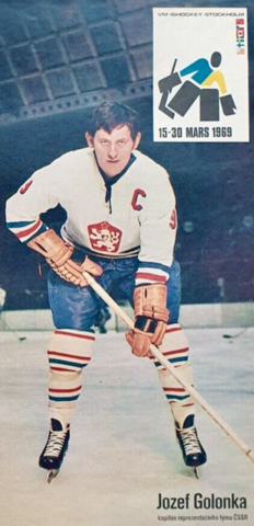 Jozef Golonka 1969 Československá Hokejová Men's National Ice Hockey Team 