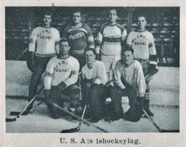 Team USA Hockey Card 1936 Svenska Journalen Card