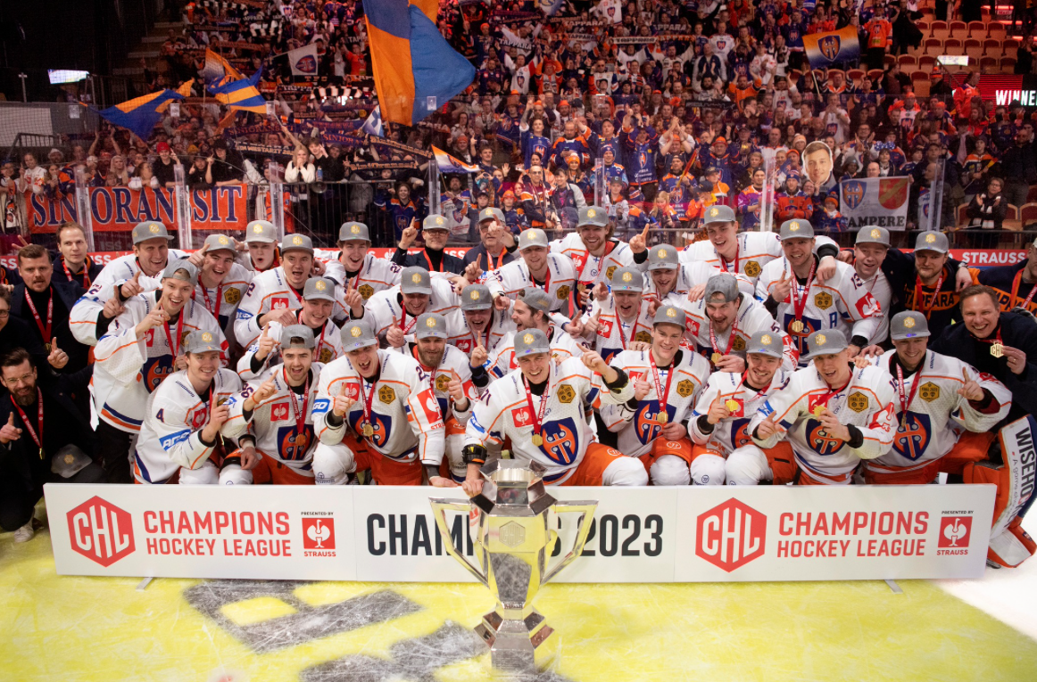Tappara Official Tappara Tampere 2023 Champions Hockey League Winners Tappara Official Tappara Tampere 2023 Champions Hockey League Winners