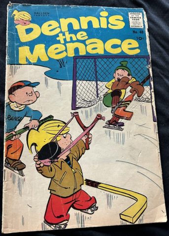 Dennis the Menace Hockey Comic 1960 Hallden Fawcett No. 48