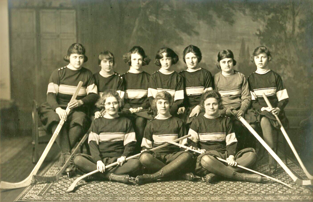 Peterborough Normal School Girls Hockey Team 1921