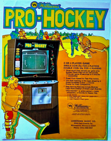 Williams Pro-Hockey Arcade Game 1973