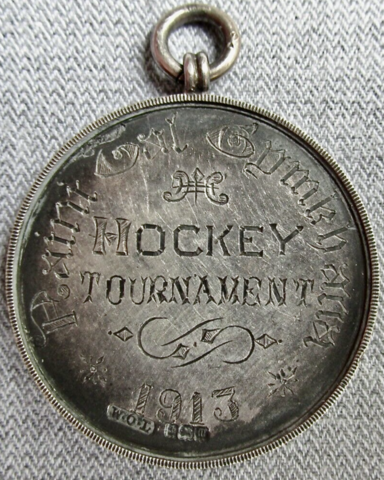 Antique Field Hockey Medal 1913 Naini Tal Gymkhana Hockey Tournament
