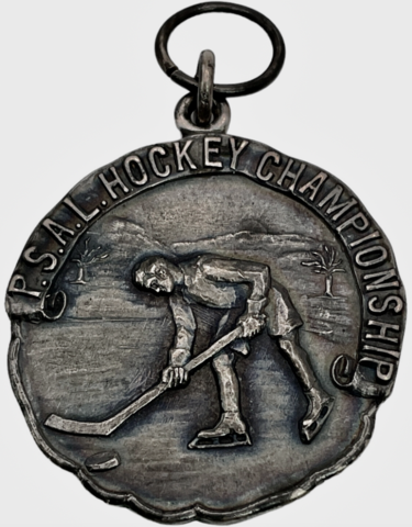 Antique Ice Hockey Medal 1918 P.S.A.L. Hockey Championship