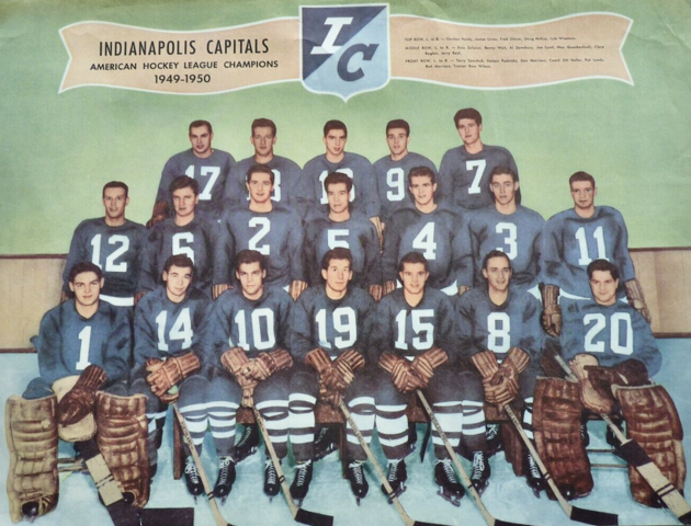 Indianapolis Capitals 1949-50  American Hockey League