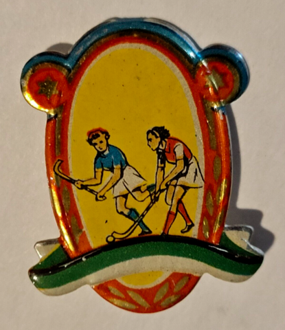 Vintage Field Hockey Pin 1938 M L Sports Bubble Gum Pins