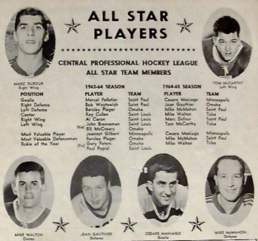 Central Professional Hockey League / CPHL All-Star Team 1964-65