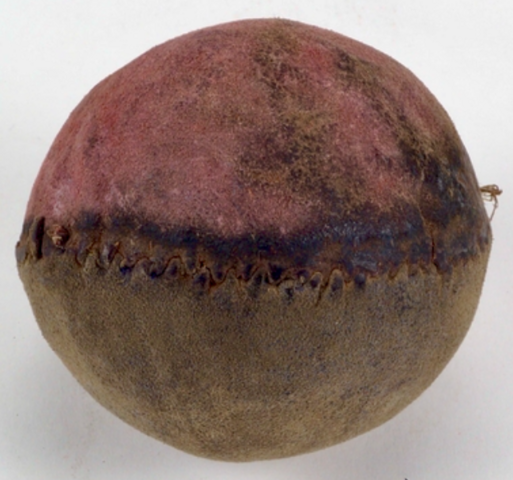 Antique Lacrosse Ball - Leather Lacrosse Ball