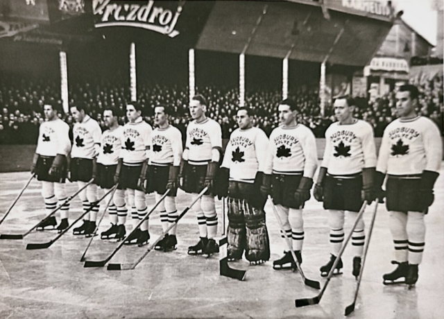 Sudbury Wolves Team Canada 1938 Ice Hockey World Champions