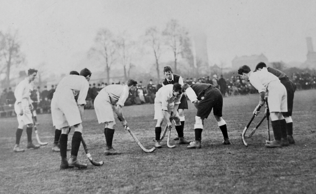 Field Hockey Bully 1920s Oxford University Hockey vs Cambridge University Hockey