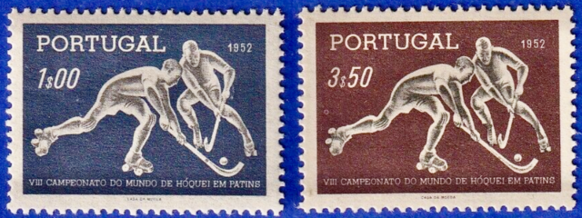 1952 Roller Hockey World Cup Stamps from Portugal
