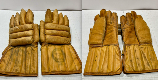 Vintage Lacrosse Gloves 1950s Stall & Dean Lacrosse Gloves | HockeyGods