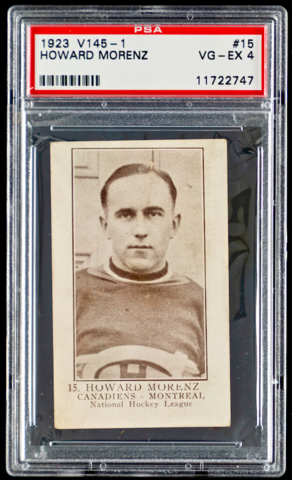 Howie Morenz Hockey Card - William Patterson - V145-1 - 1923