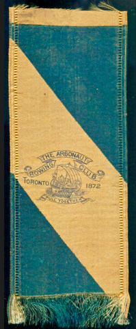 The Argonaut Rowing Club Ribbon 1880s