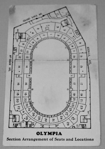 Detroit Olympia Arena Seating 1927 Olympia Stadium History