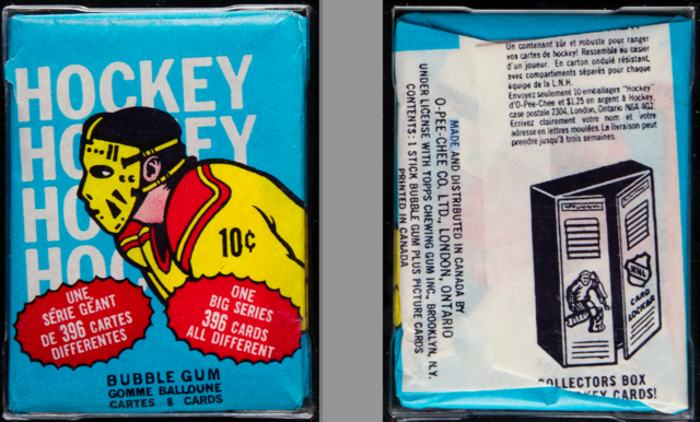 O-Pee-Chee Hockey Card Wax Pack Wrapper 1974