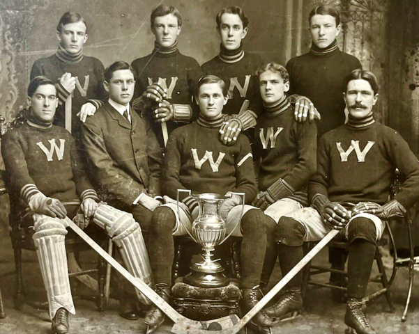 Wesley College Senior Hockey Team 1906 Winnipeg Intercollegiate Champions