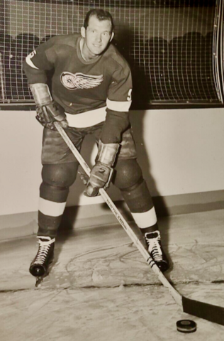 Warren Godfrey 1960 Detroit Red Wings
