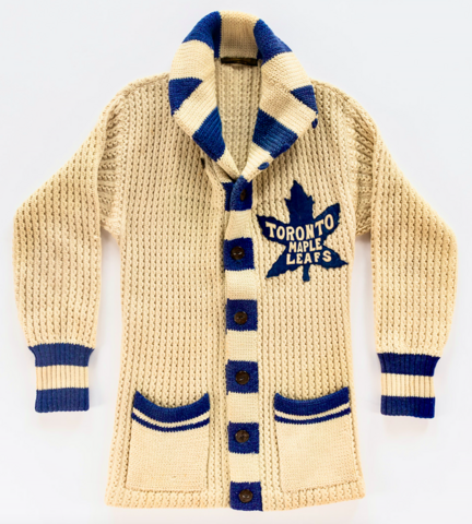 Toronto Maple Leafs Cardigan Sweater 1931 worn by Frank Finnigan